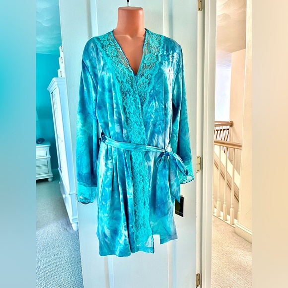 Sensara robe size XL new with tags turquoise multi - Picture 1 of 2